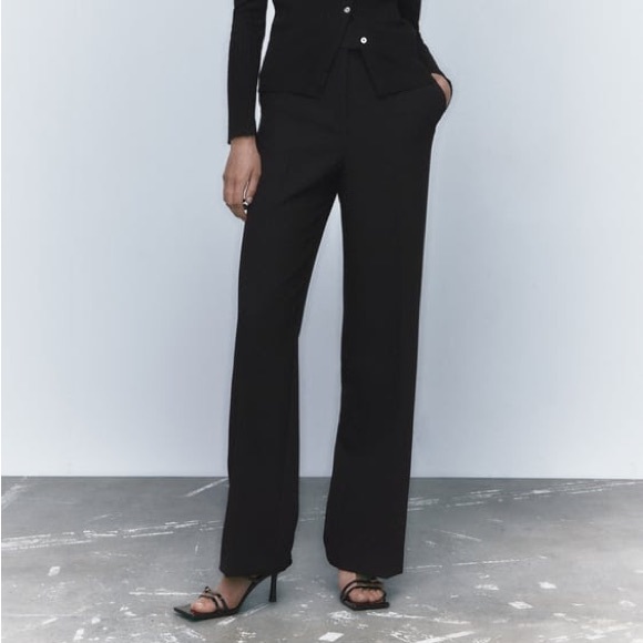 Zara Pants - Tailored Straight Pants by Zara, M